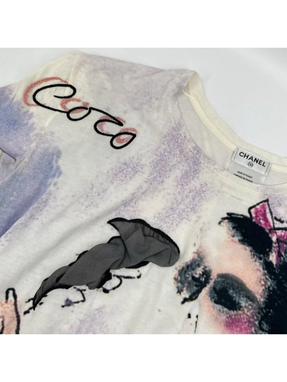 Chanel Coco Mademoiselle Graphic T-Shirt 40